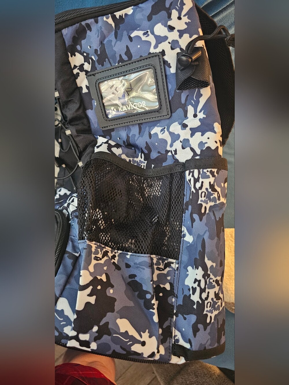 Blue Camo Baseball Backpack - Sports Backpack - Picture 2 of 5